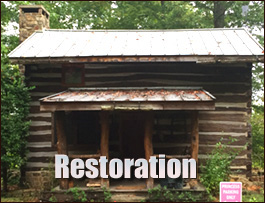 Historic Log Cabin Restoration   Beach, Virginia